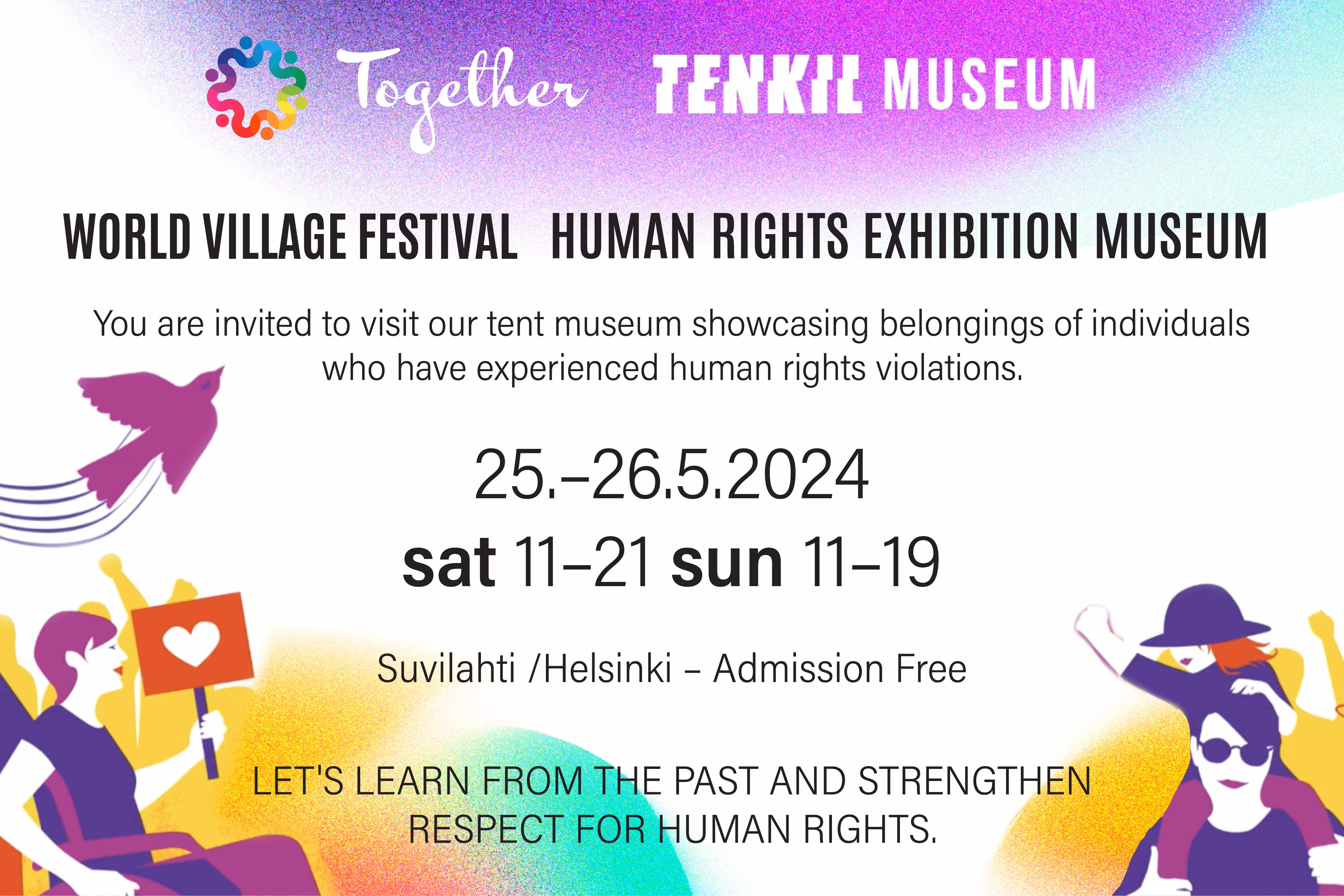 Vibrant Human Rights Poster