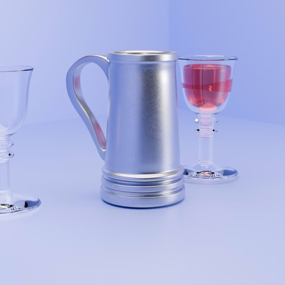 Silver Glass Jug content image 1