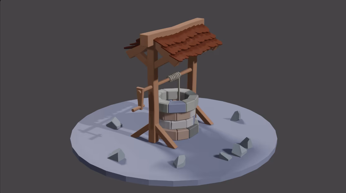 Small Rustic Building 3D Model preview