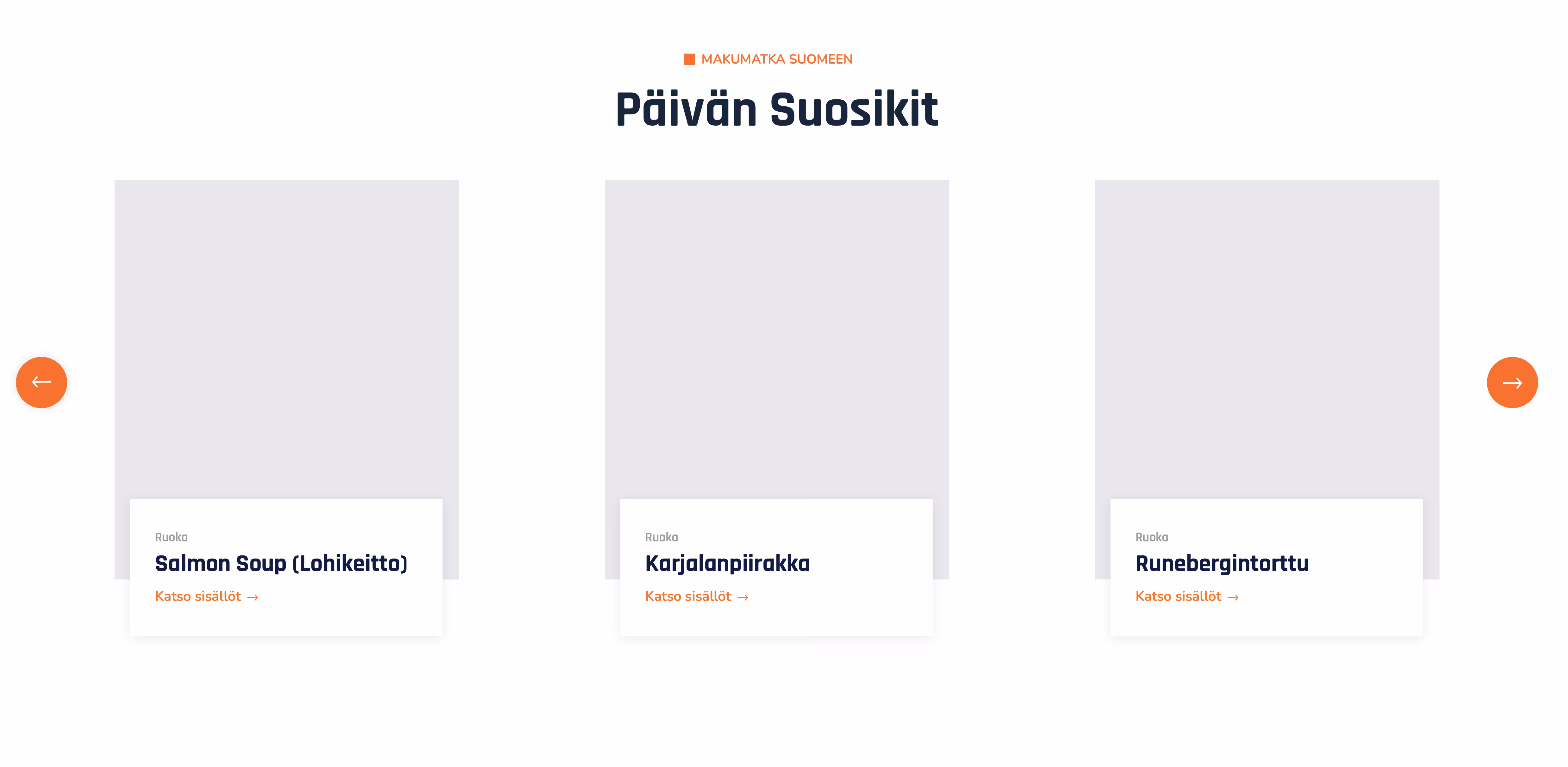 Modern restaurant wireframe menu items section