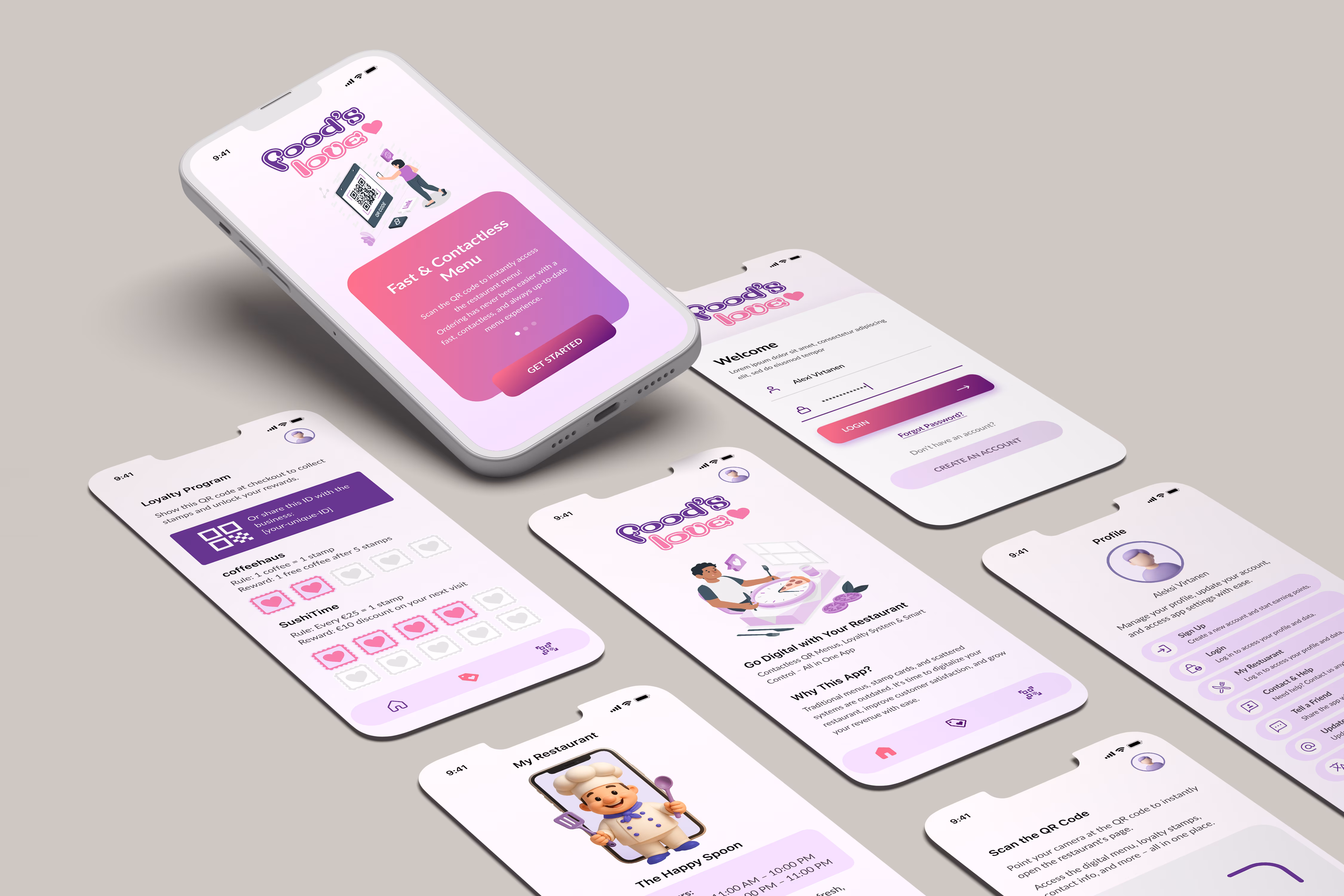 Foods Love UI and UX category cover
